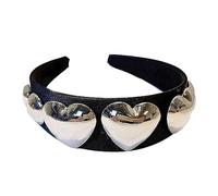 Cerchietto per capelli con riflessi speculari metallizzati per donna, accessorio decorativo per lo shopping