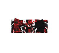 Cerchietto per capelli con stampa di squalo rosso e nero, regalo per neonati, perfetto per neonati, ragazze, accessori per capelli da principessa dolce