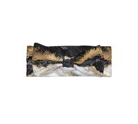 Cerchietto per capelli con stampa marmorizzata in lamina d'oro, nero, bianco, con fiocco, regalo per neonati, perfetto per neonate, ragazze, accessorio per capelli dolce principessa