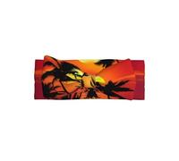 Cerchietto per capelli con stampa tropicale al tramonto, regalo per neonati, perfetto per neonate, ragazze, accessori per capelli da principessa