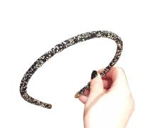 Cerchietto per Capelli con Strass Fascia for capelli con strass da donna, fascia for capelli con cristalli, fascia antiscivolo(Color1)