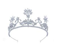 Cerchietto per capelli con strass, stile vintage, da sposa, per matrimoni, concorsi di fine anno, principessa, headpie