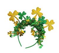 Cerchietto per capelli con trifoglio, accessorio per costume irlandese per la festa di San Patrizio, accessorio per capelli con cappello a bombetta per tutte le età