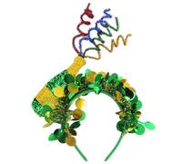 Cerchietto per capelli con trifoglio, per il giorno di San Patrizio, 20 x 24 cm, colore: verde, fantasia con trifoglio irlandese, per adulti e bambini, vacanze, per foto