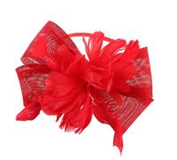 Cerchietto per capelli da corsa di cavalli con fiocco piumato e fascia elastica regolabile per donne e ragazze Teaparty ed eventi a tema