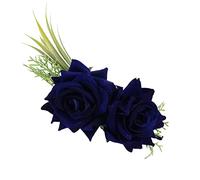 Cerchietto per capelli da donna, alla moda, multicolore, a forma di fiore, con decorazione a foglia, per palcoscenico, festa di nozze, acconciature da donna