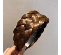 Cerchietto per capelli da donna, coda di pesce, treccia, fascia per capelli, per feste, matrimoni, copricapo, fascia per capelli per donne e ragazze (larghezza marrone chiaro, taglia unica)