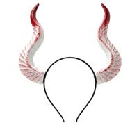 Cerchietto per capelli da donna con corna da diavolo, gotico, demone, strega, corno di pecora, cerchietto per capelli, copricapo per il giorno dei morti, copricapo per Halloween, cosplay, feste in