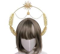Cerchietto per capelli da donna con corona vergine maria matrimonio sole Boho-Tiara copricapo copricapo festa copricapo