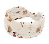 Cerchietto per capelli da donna con motivo di cavalli selvaggi occidentali, da cowboy, antiscivolo, fascia per capelli annodata