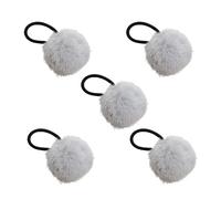 Cerchietto per capelli da donna, con palla pelosa per coda di cavallo, accessorio alla moda per coda di cavallo, per figlia, sorella, amici, moglie, famiglia