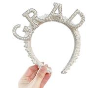 Cerchietto per capelli da donna, con perle, vintage, per concorsi di fine anno, velo da sposa, accessori per capelli da sposa