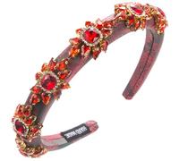 Cerchietto per capelli da donna con strass, stile casual, per matrimonio
