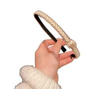 Cerchietto per capelli da donna, delicato con decorazione di perle, per donne e studenti, per lavare il viso, fascia per capelli a forma di fiocco, per uso quotidiano