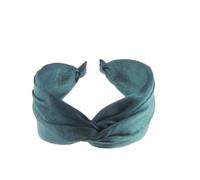 Cerchietto per capelli da donna e ragazza, annodato con nodo attorcigliato, in tessuto, accessorio estivo, per matrimoni, feste, balli, feste di compleanno, effetto seta, fascia per capelli Alice Band