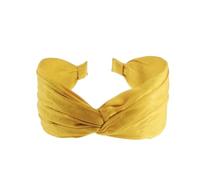 Cerchietto per capelli da donna e ragazza, annodato con nodo attorcigliato, in tessuto, accessorio estivo, per matrimoni, feste, balli, feste di compleanno, effetto seta, fascia per capelli Alice Band