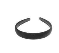 Cerchietto per capelli da donna in velluto nero in peluche per matrimoni, feste nuziali, compleanni, Natale, sera, 2 cm di larghezza, accessorio per capelli Alice Band (nero)