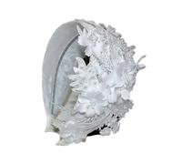 Cerchietto per capelli da donna, per abito da sposa, in pizzo, alla moda