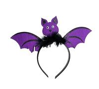 Cerchietto per capelli da donna, per adulti e bambini, a forma di ali di pipistrello, per trucco per Halloween, foto di Natale, festa di Natale
