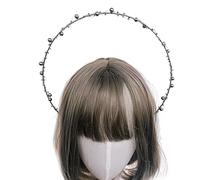 Cerchietto per capelli da donna, per matrimonio, con motivo floreale, per feste e tè