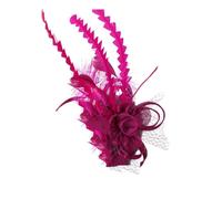 Cerchietto per capelli da donna, per ricevimenti, matrimoni, cocktail, fiori, piume, fermagli per capelli