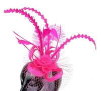 Cerchietto per capelli da donna, per ricevimenti, matrimoni, cocktail, fiori, piume, fermagli per capelli