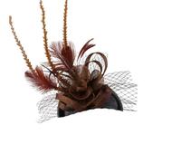 Cerchietto per capelli da donna, per ricevimenti, matrimoni, cocktail, fiori, piume, fermagli per capelli