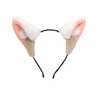 Cerchietto per capelli da principessa, con orecchie pelose per Halloween, compleanno, fotografia, divertente copricapo per cosplay, cucciolo, cartone animato, cosplay, feste