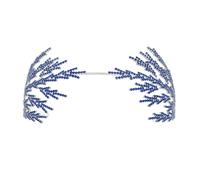 Cerchietto per capelli da sposa con cristalli luccicanti, elegante, per matrimonio, accessorio scenico