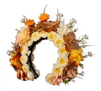 Cerchietto per capelli da sposa con fiori artificiali e perle, accessorio per capelli alla moda per matrimoni