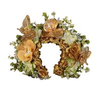 Cerchietto per capelli da sposa con fiori artificiali e perle, accessorio per capelli alla moda per matrimoni