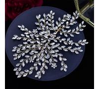 Cerchietto per capelli da sposa, in argento, A422, color oro