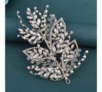 Cerchietto per capelli da sposa, in argento, DZ197-S