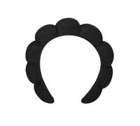 Cerchietto per Capelli Diadema in Spugna per Capelli Coda Lavare Viso Fascia Nero Bianco