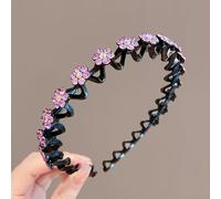 Cerchietto per capelli, diametro 13 cm, design a forma di fiore di prugno, accessorio per capelli floreale alla moda con vestibilità elastica liscia per un comfort tutto il giorno, adatto per donne e