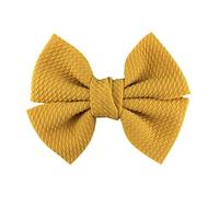 Cerchietto Per Capelli Donna 10 pz / 4.5 "Grande waffle tessuto di tessuto archi for ragazze popolari accessori moda dolce bowknot boutique hear wear Fascia Per Capelli(Golden,With clip)