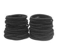 Cerchietto Per Capelli Donna 100 pezzi capelli gratis cravatta scruties Bionda Brown Bands Cavo Grandi donne elastiche Girls Girls Ponytail Supporti Nessun grovido Fascia Per Capelli(BLACK 100 PCS)