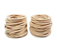 Cerchietto Per Capelli Donna 100 pezzi capelli gratis cravatta scruties Bionda Brown Bands Cavo Grandi donne elastiche Girls Girls Ponytail Supporti Nessun grovido Fascia Per Capelli(Blonde 100PCS)