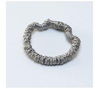 Cerchietto Per Capelli Donna 100% Pure Seta Hair Bow Ties Corpes Bands Scrolly Elastics Ponytail Supporti for le donne Accessori for capelli Ragazze Fascia Per Capelli(Grey 1cm)