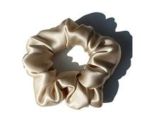 Cerchietto Per Capelli Donna 100% Pure Silk Large Scrunchies Cortops Capel Bands Ties Elastics Ponytail Supporti for le donne Accessori for ragazze 19 momme 3.5 cm Fascia Per Capelli(3 Sand)