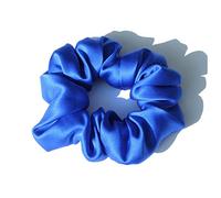 Cerchietto Per Capelli Donna 100% Pure Silk Large Scrunchies Cortops Capel Bands Ties Elastics Ponytail Supporti for le donne Accessori for ragazze 19 momme 3.5 cm Fascia Per Capelli(20 Royal Blue)