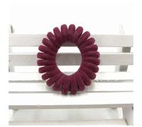 Cerchietto Per Capelli Donna 5 pz/confezione Velvet Telefono Coil Bobina Capelli da donna Spirale Capelli Ties Girls Capelli Anelli Corda Colore massello Accessori for capelli Scrolly Fascia Per Cap