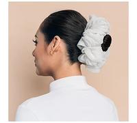 Cerchietto Per Capelli Donna Malasian Mazzo Capelli for capelli for le donne musulmane Chiffon Gomma Band Bella Hijab Volumizzante Scrackie Grandi Accessori for fodera Fascia Per Capelli(White)