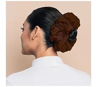Cerchietto Per Capelli Donna Malasian Mazzo Capelli for capelli for le donne musulmane Chiffon Gomma Band Bella Hijab Volumizzante Scrackie Grandi Accessori for fodera Fascia Per Capelli(Chocolate)