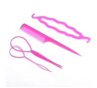 Cerchietto Per Capelli Donna Popolare 1 SET Strumenti di plastica Loop Styling Tools Nero Topsy Clip Clip Clip Capelli Braid Maker Styling Tool Mox Fascia Per Capelli(02FS)