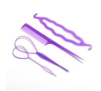 Cerchietto Per Capelli Donna Popolare 1 SET Strumenti di plastica Loop Styling Tools Nero Topsy Clip Clip Clip Capelli Braid Maker Styling Tool Mox Fascia Per Capelli(02PR)