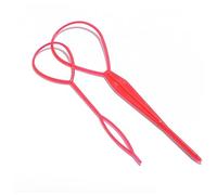 Cerchietto Per Capelli Donna Popolare 1 SET Strumenti di plastica Loop Styling Tools Nero Topsy Clip Clip Clip Capelli Braid Maker Styling Tool Mox Fascia Per Capelli(RD)