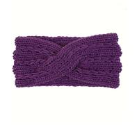 Cerchietto Per Capelli Donna Warm Winter Bandana Fashion Women Elastic Lavern Crochet lavorato a maglia Bandana testa avvolgente Hairband Elegante for capelli accessori Fascia Per Capelli (Size : Dee