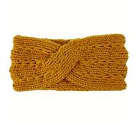 Cerchietto per Capelli Donna Warm Winter Bandana Fashion Women Elastic Lavern Crochet Lavorato a Maglia Bandana Testa Avvolgente Hairband Elegante for Capelli Accessori Fascia per Capelli (Size : Gin