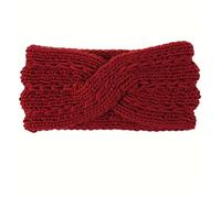 Cerchietto Per Capelli Donna Warm Winter Bandana Fashion Women Elastic Lavern Crochet lavorato a maglia Bandana testa avvolgente Hairband Elegante for capelli accessori Fascia Per Capelli (Size : Win